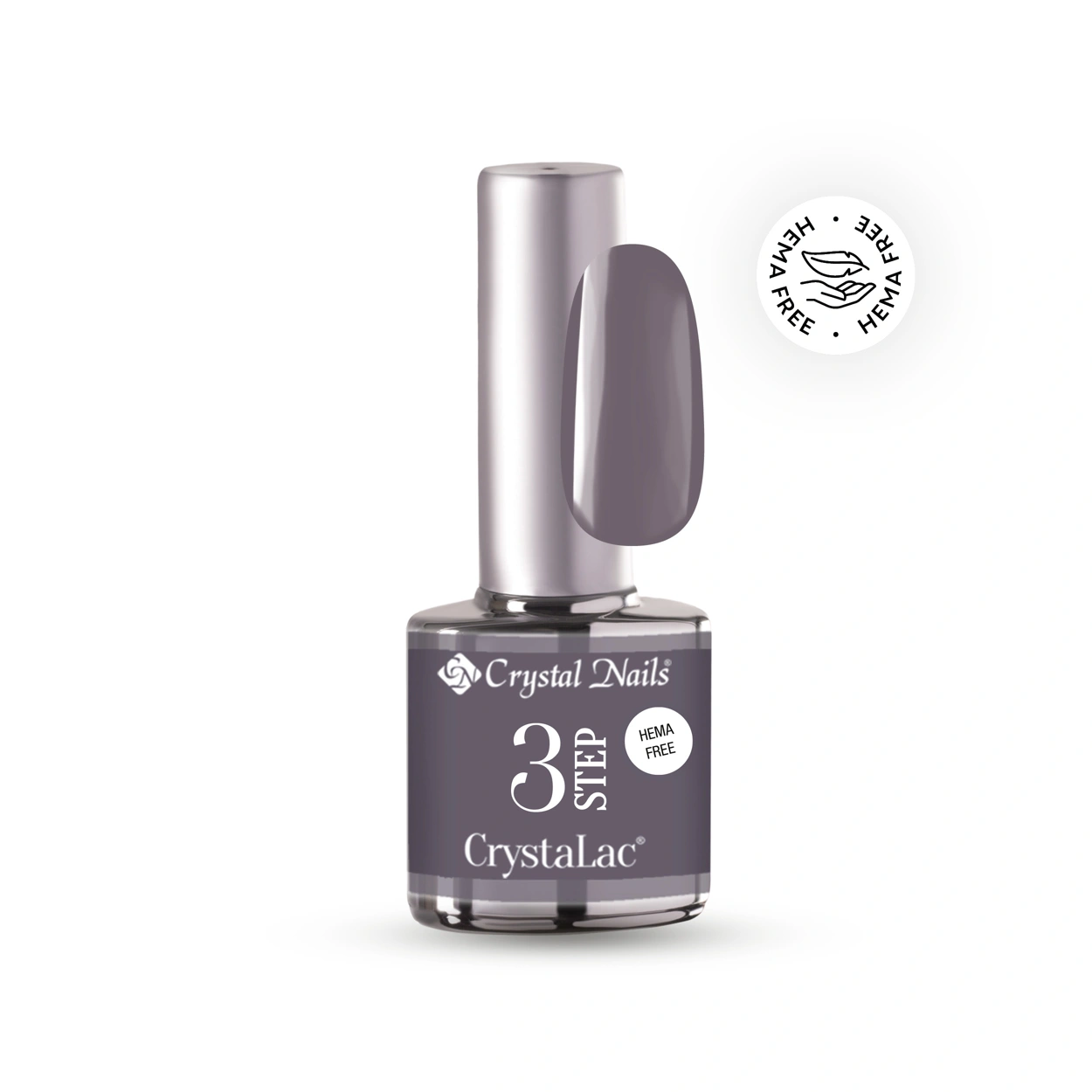 Crystal Nails 3 STEP HEMA Free CrystaLac - HF20 (8ml) - Dark Shadows / Éjjeli árnyak főképe